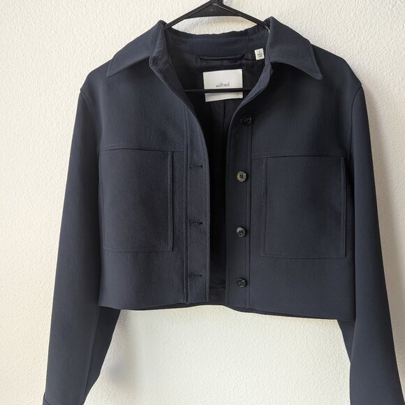 Aritzia - Little Cropped Jacket in Navy - Wilfred - Small - Picture 3 of 4